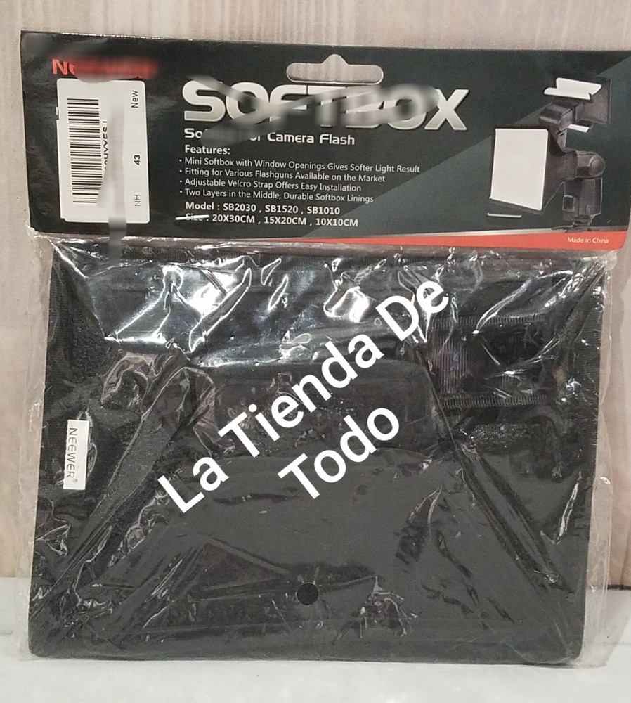 8"X6" PORTABLE CAMERA FLASH SOFTBOX SOFT BOX FITS SB1520 READ