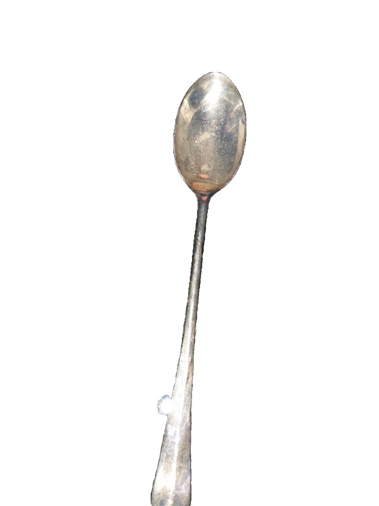 Vintage Silver Plate Italy Serving Salad Spoon A36