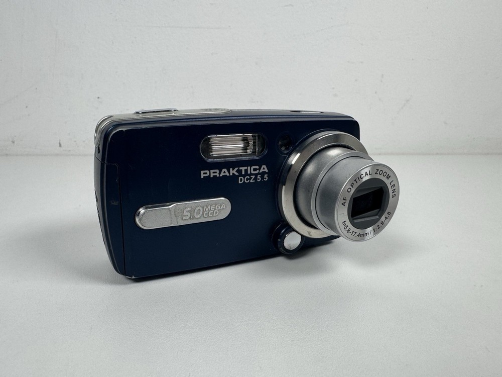 Praktica DCZ 5.5 5MP Digital Camera Blue | Tested & Working
