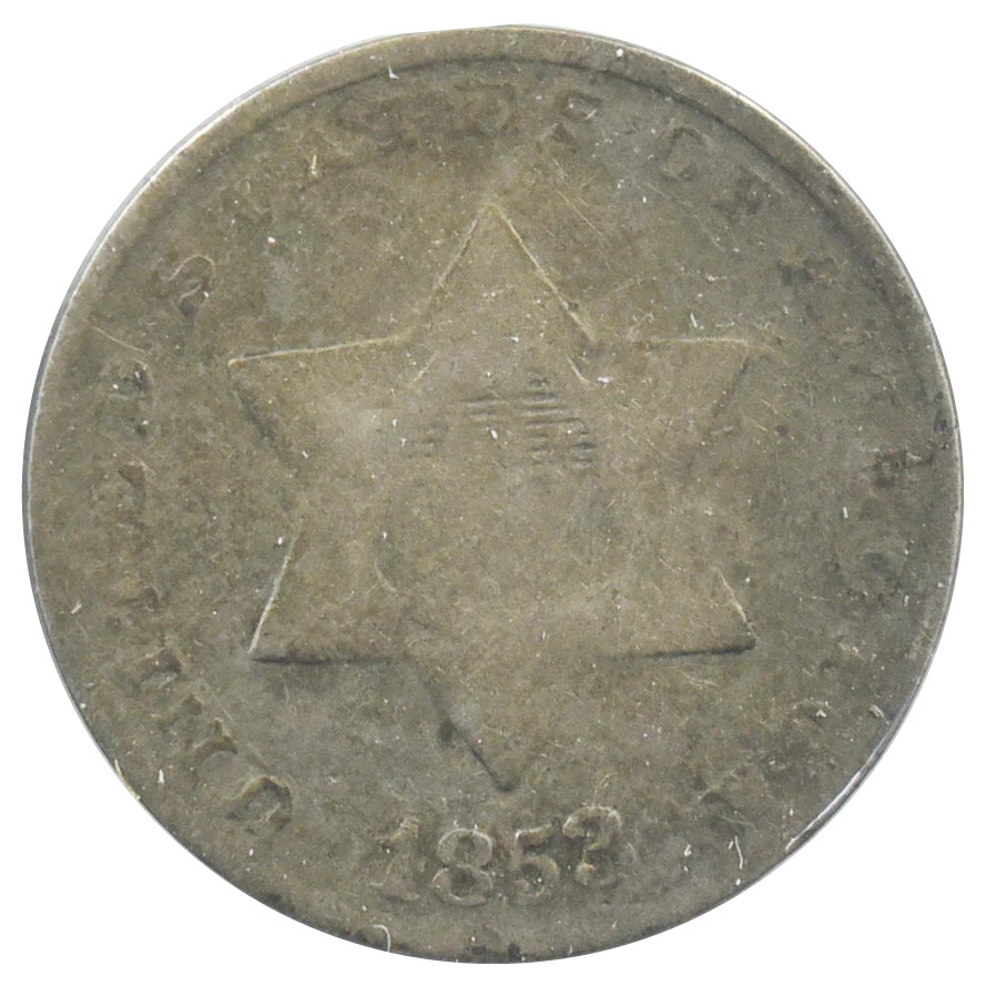 1853 Three Cent Silver Piece (AG)