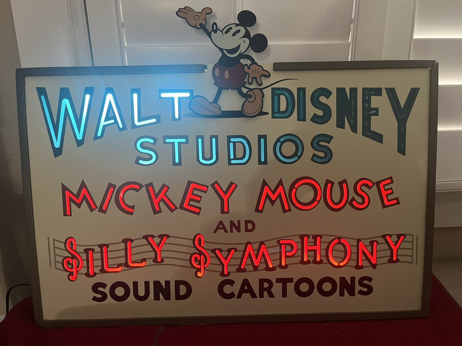 Disney Hyperion Studio Sign Replica 2006 - artist Kevin and Jody Very Rare 1000p