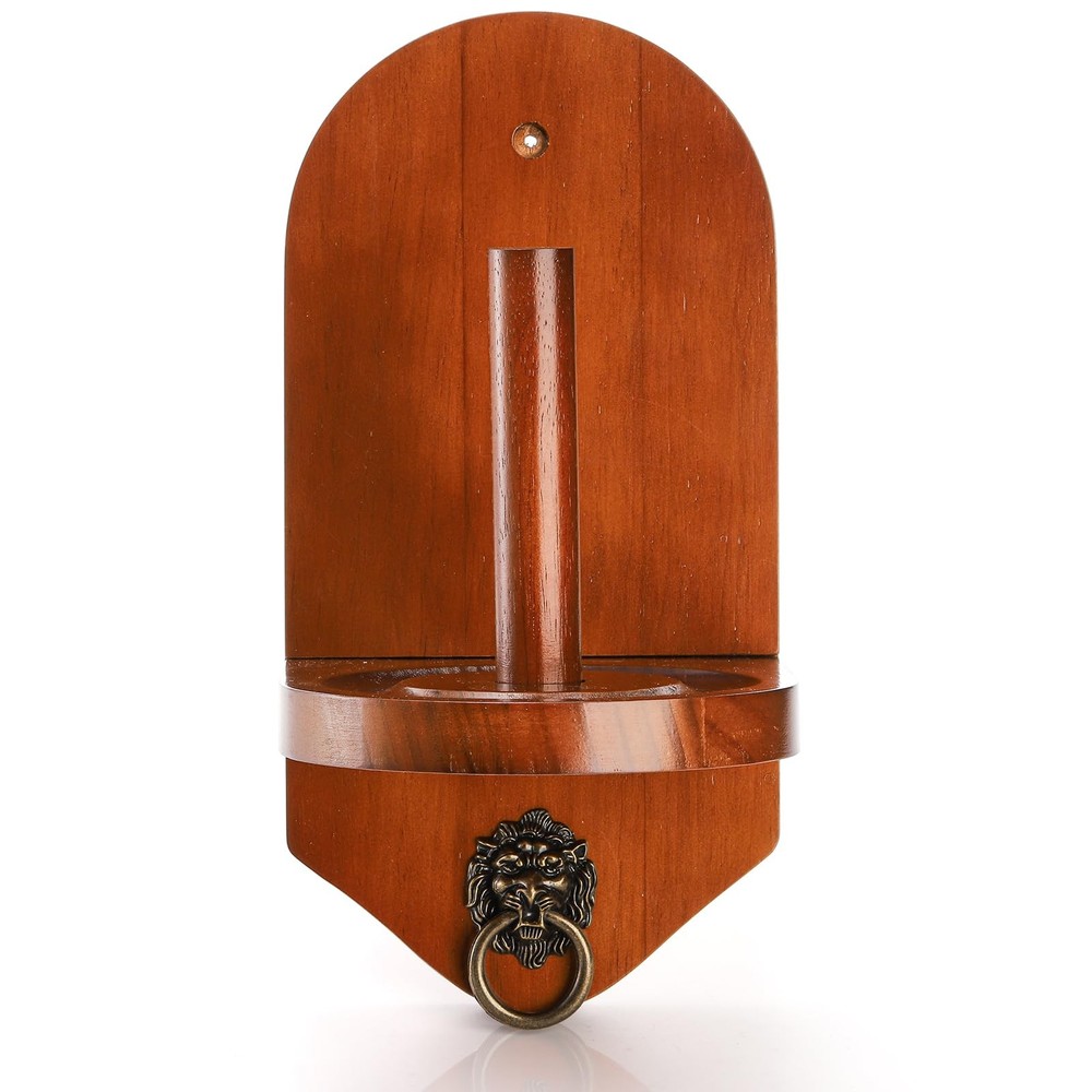 Wall Mounted Cone Chalk Holder Solid Wood Billiards Pool Table Accessory