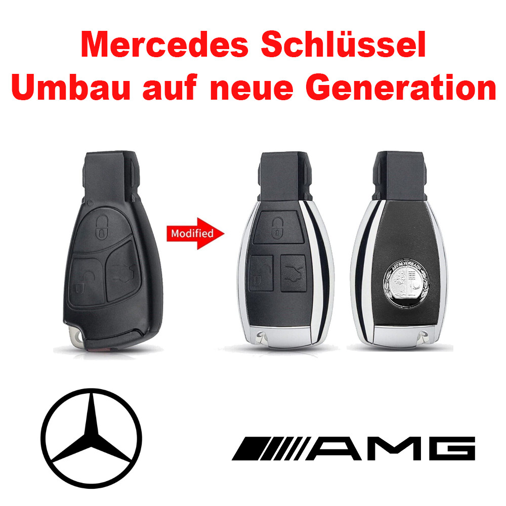 Car Key Shell Conversion Mercedes Benz A B C E M S Class NEW GENERATION