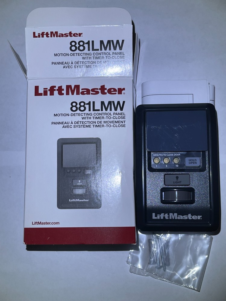 Liftmaster 881LMW Motion Detection Wall Control Panel Garage Opener Timer Close