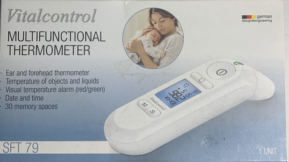 New Beurer SFT79 Vitalcontrol Multifunction Thermometer Ear Forehead Object