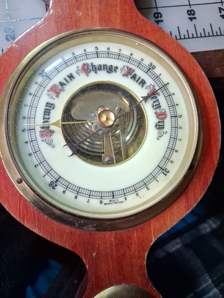 West Germany 20" Wall Hanging With Chevrolet Thermometer