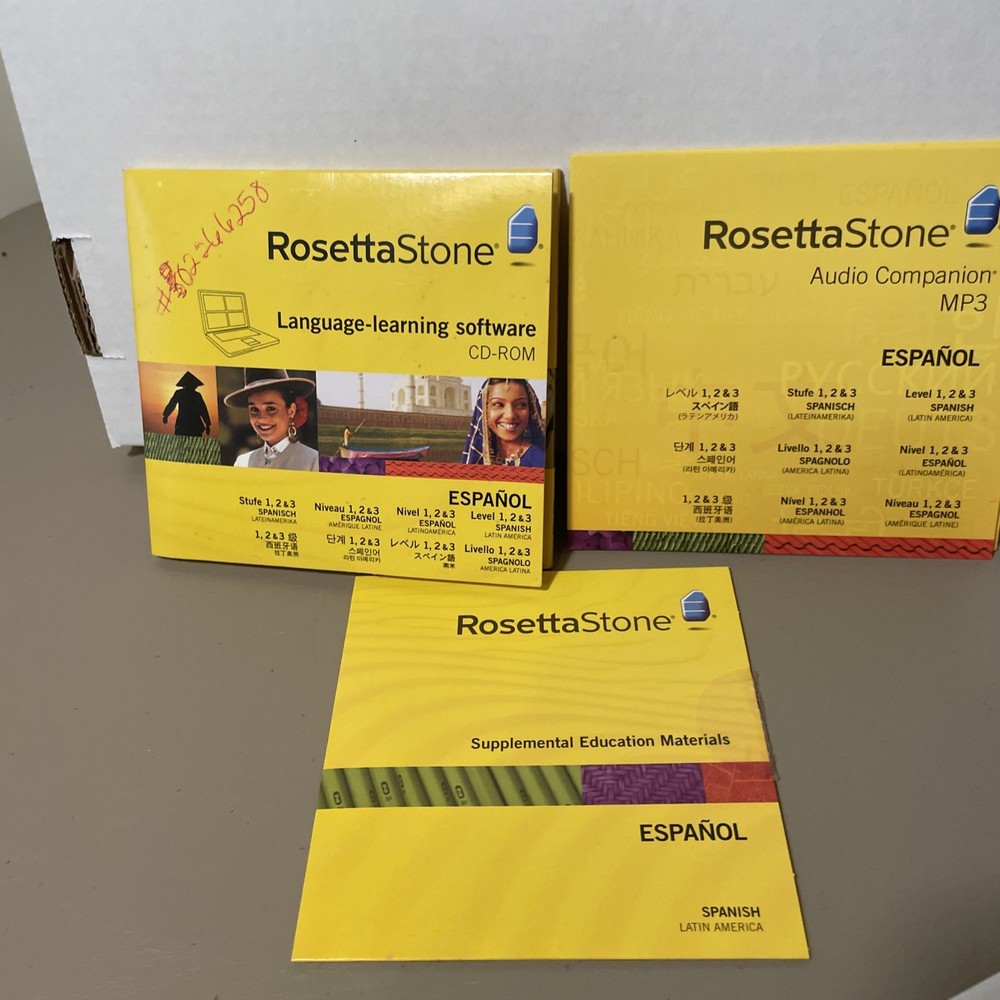 Rosetta Stone Spanish Levels 1, 2 And 3. Version 3