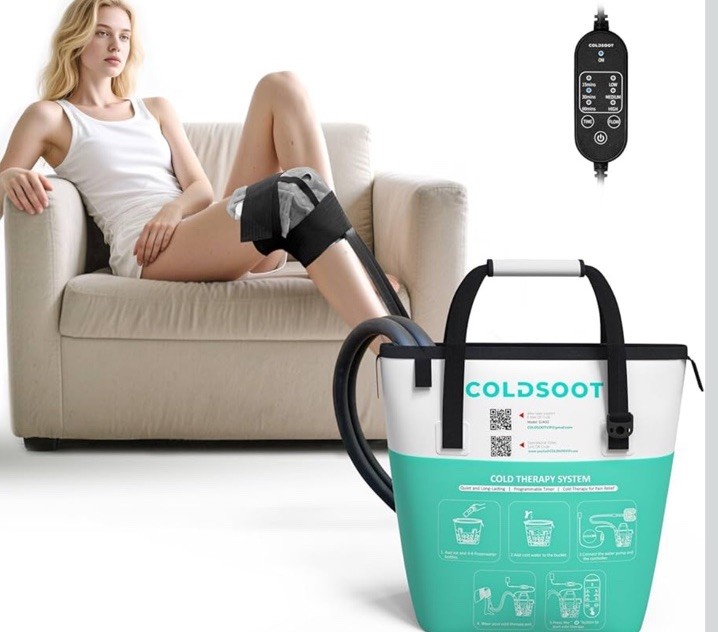 Cold Therapy Machine w/Timer, Compact and Portable Ice Machine for Knee After Su