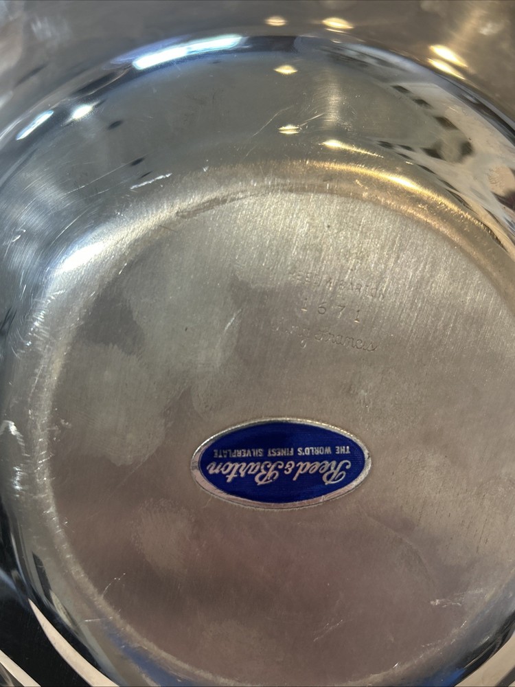 Reed Barton King Francis Silverplate Footed Centerpiece Bowl #1694 & 1671 Dish