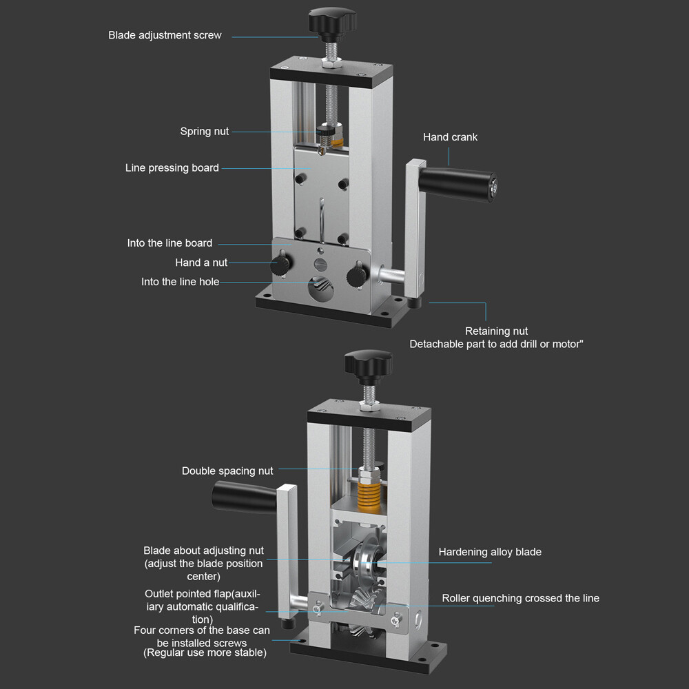 Manual Scrap Wire Stripping Machine Wire Cable Stripping Electric W8R2