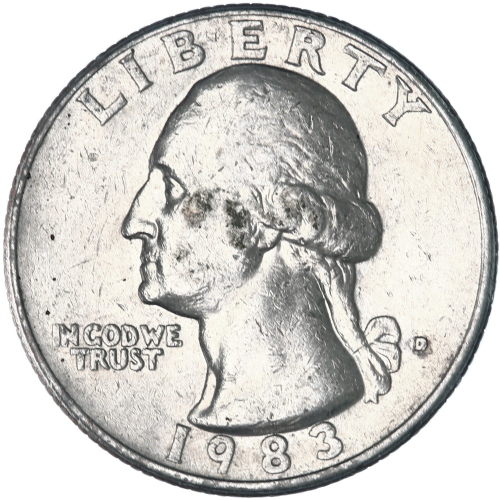 1983 D Washington Quarter Extra Fine XF