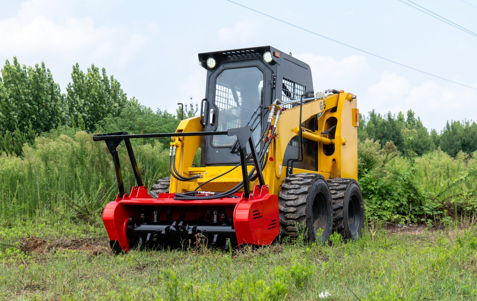 46" Forestry Mulcher Cutter for Bobcat Skid Steer Tree Removal Land Clearing