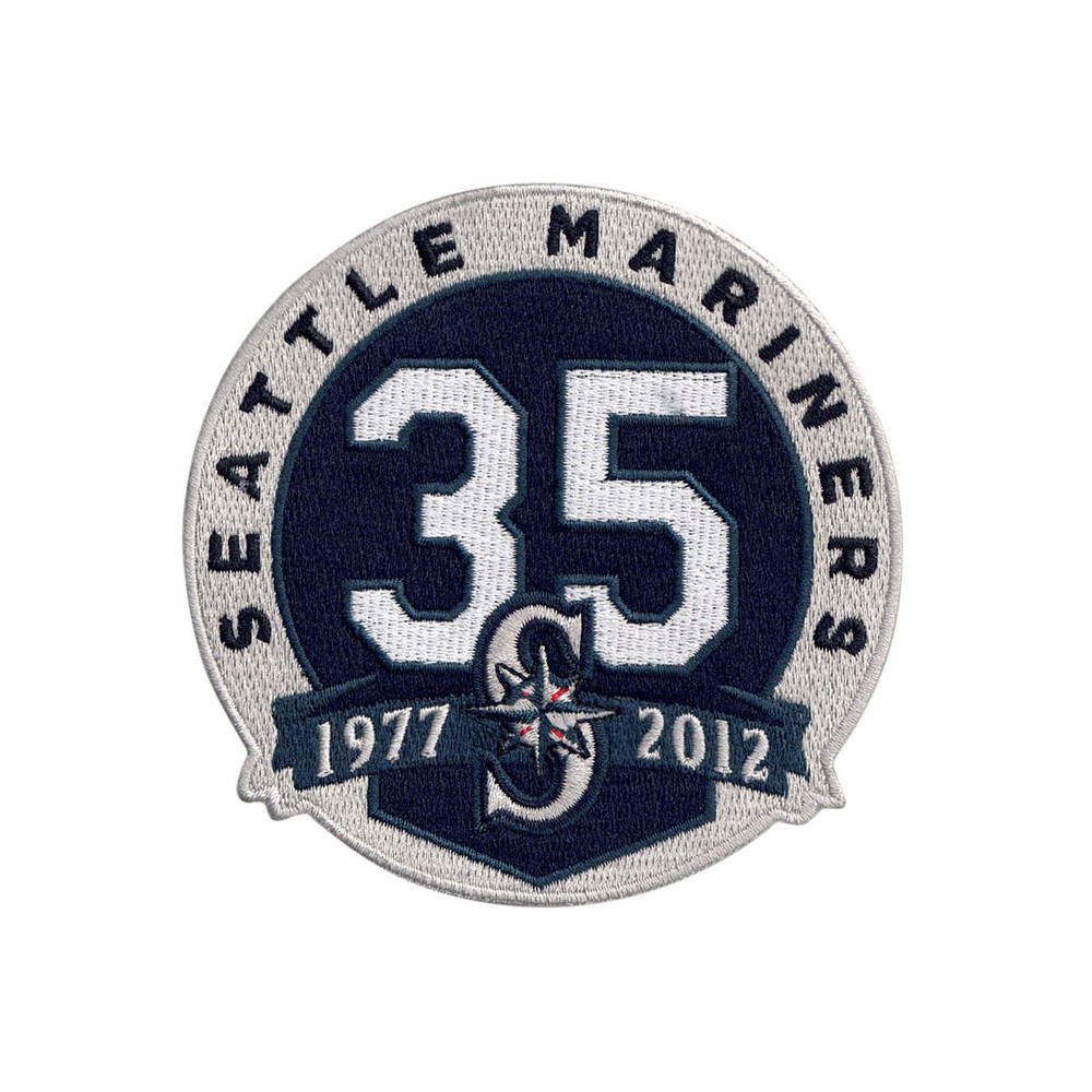 2012 Seattle Mariners Official 35th Anniversary Jersey Sleeve Patch