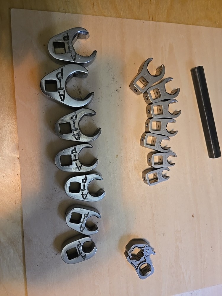 Tekton- Cornwell -VIM Open End Crowfoot Wrench Lot