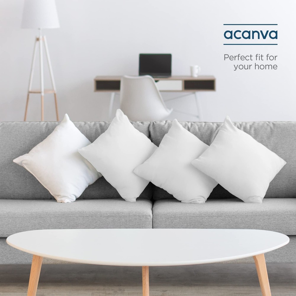 Throw Pillow Inserts for Bed Couch Sofa, Ultra Soft Polyester Filling for Dec...