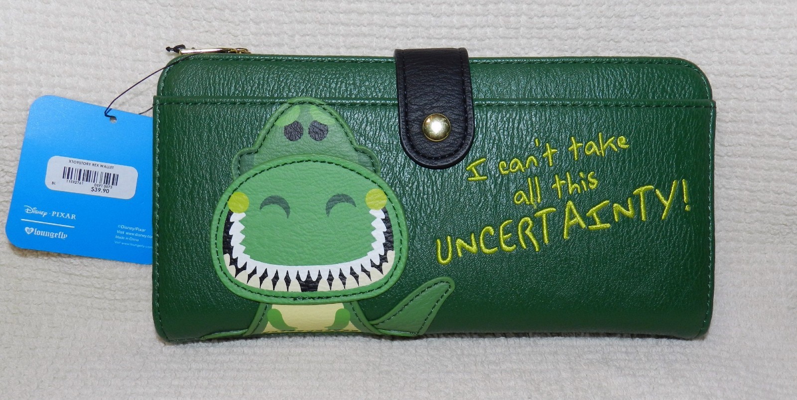 NWT LOUNGEFLY DISNEY PIXAR TOY STORY REX WALLET RARE NEW UNUSED