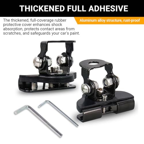 2PCS Led Hood Mounts, Adjustable Hood Led Work Light Mount Bracket, Stainless