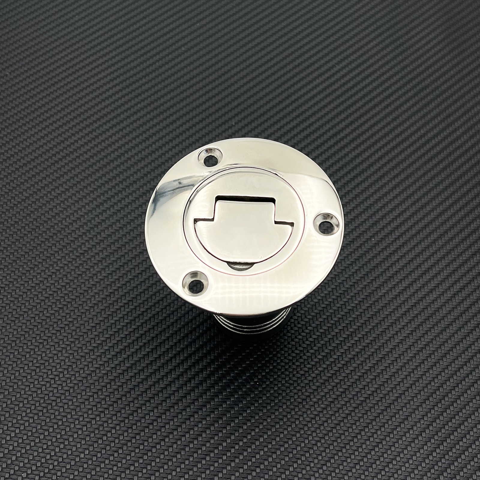 Universal 1.5" Stainless Steel Fuel Filler Neck With Stainless Flip Top Cap