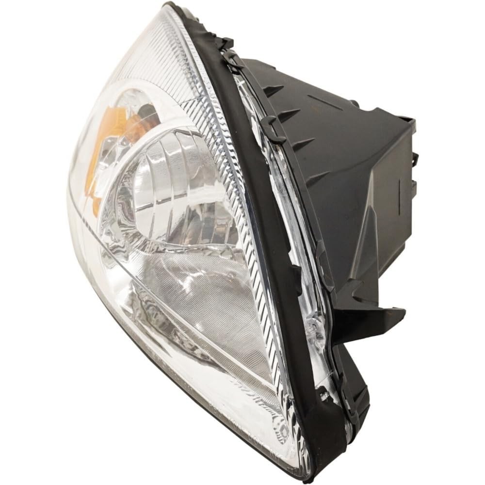Right Headlight for Taurus 2000-2007 Clear Lens Chrome w Bulbs