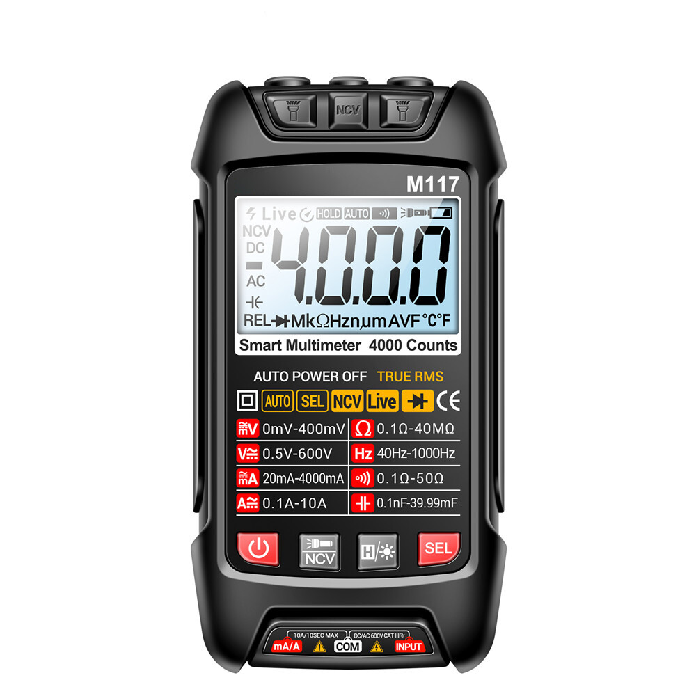 ANENG M117 Digital Multimeter NCV AC/DC Voltmeter Current 4000 Count True RMS