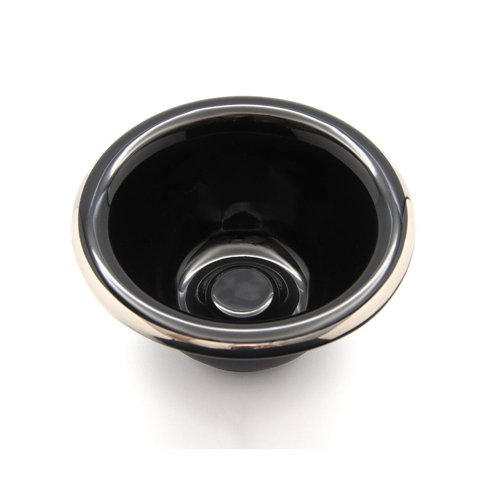 Edwin Jagger Porcelain Black Shaving Bowl
