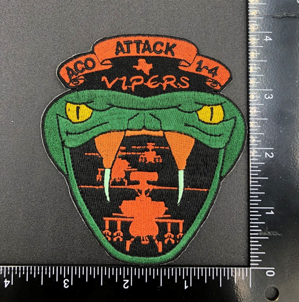 A Co 1-4 Vipers Attack Apache Army Aviation Patch OEF OIF