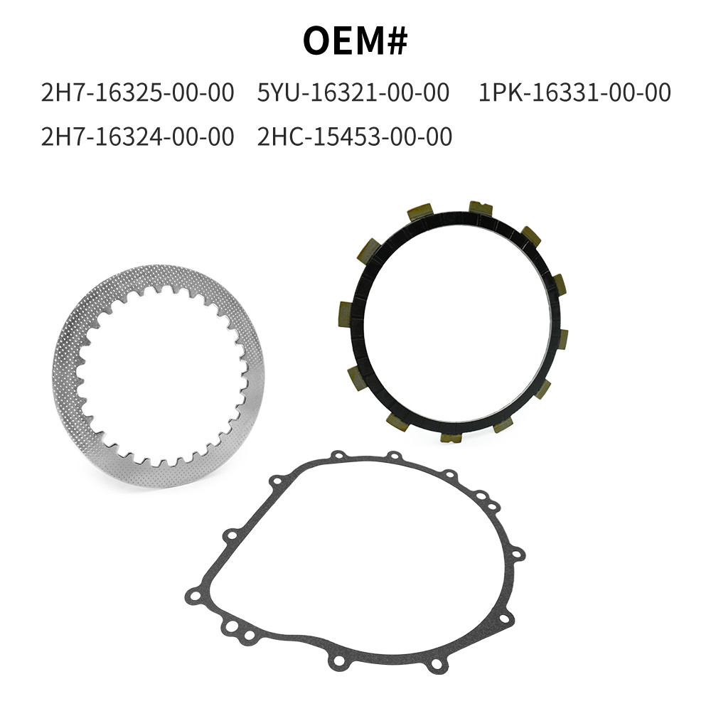 Clutch Friction w/Steel Plates & Gasket Kit for Yamaha YXZ1000R SS EPS 2017-2023