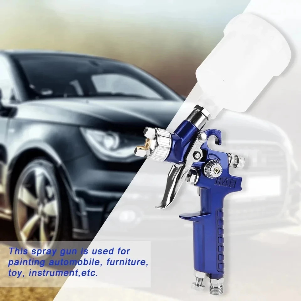 0.8mm Nozzle PRO GRAVITY FEED Mini Air PAINT Spray Gun Compressor Tools Auto