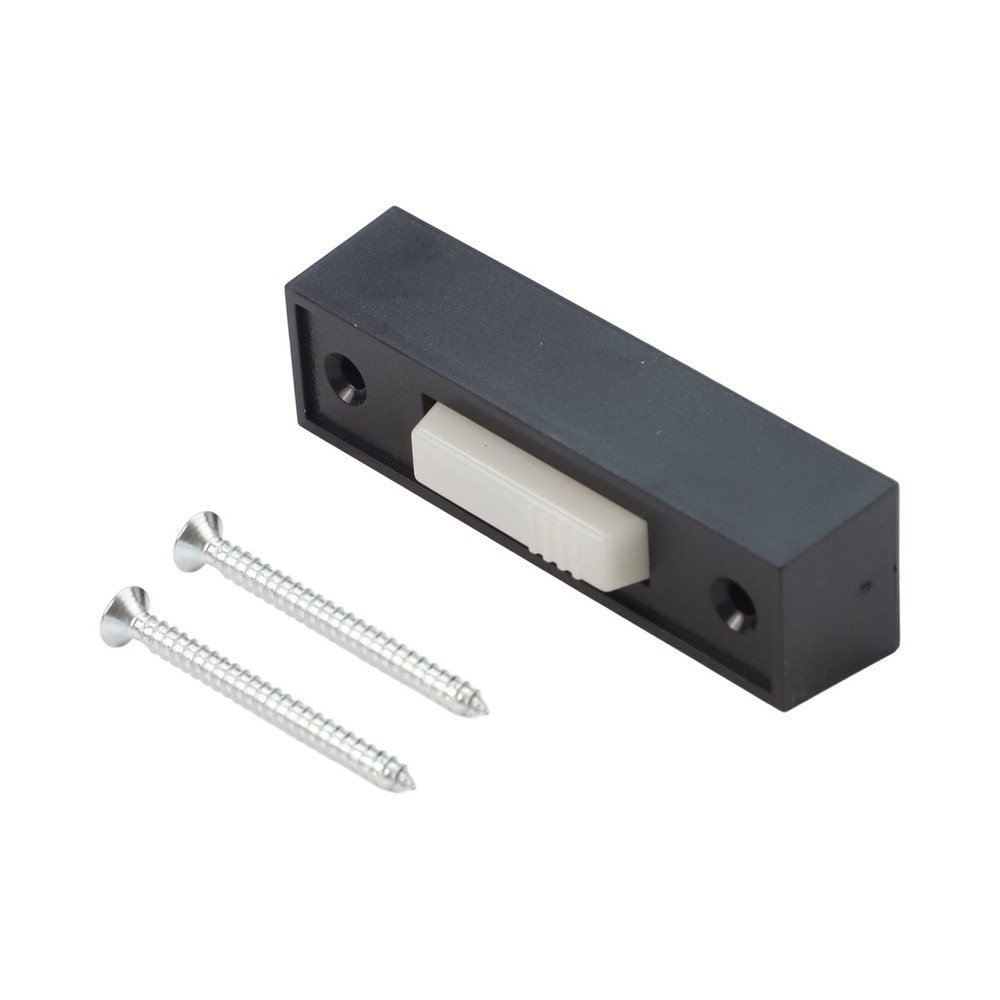 Wired Lighted Push Button in Black for Surface Mount Garage Door Opener