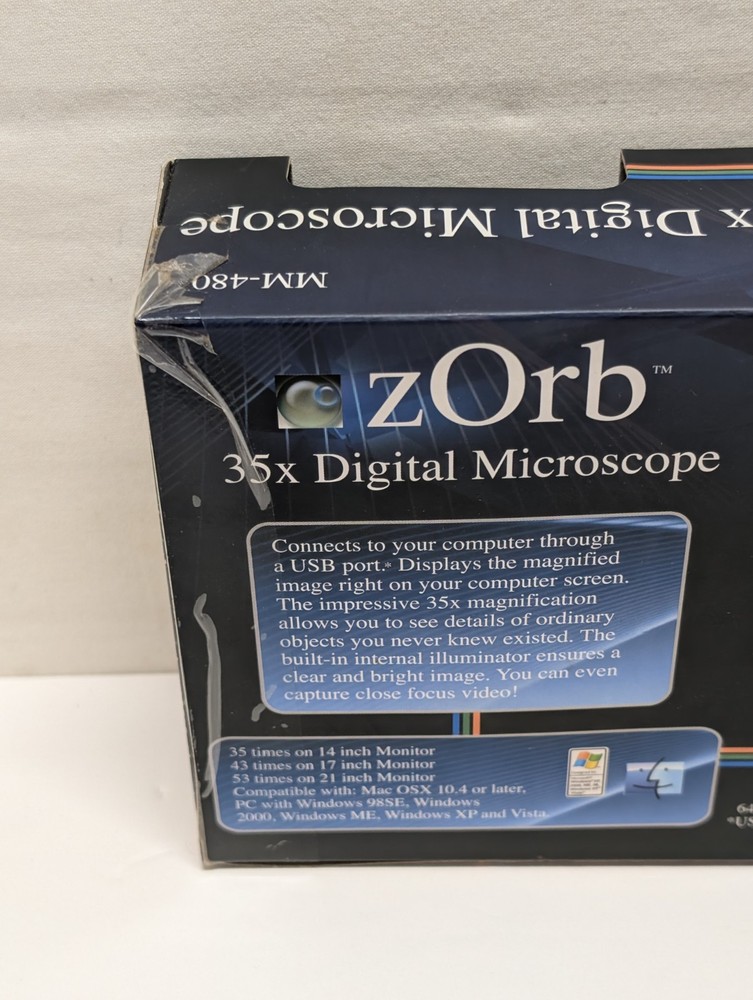 Carson Zorb 35X Digital Microscope MM-480 Camera Video Capture - Works