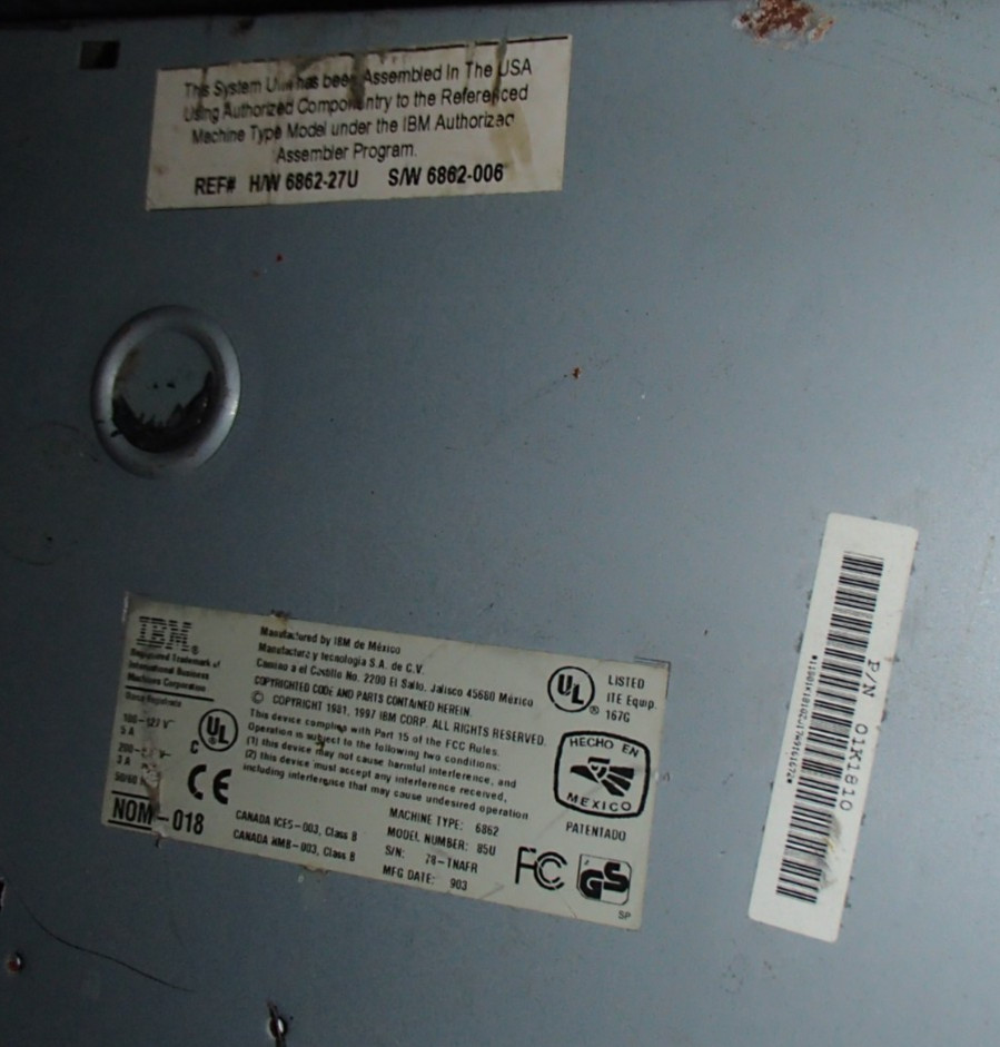 Vintage PC IBM 300PL, Windows 95 NT Powers Up, Untested