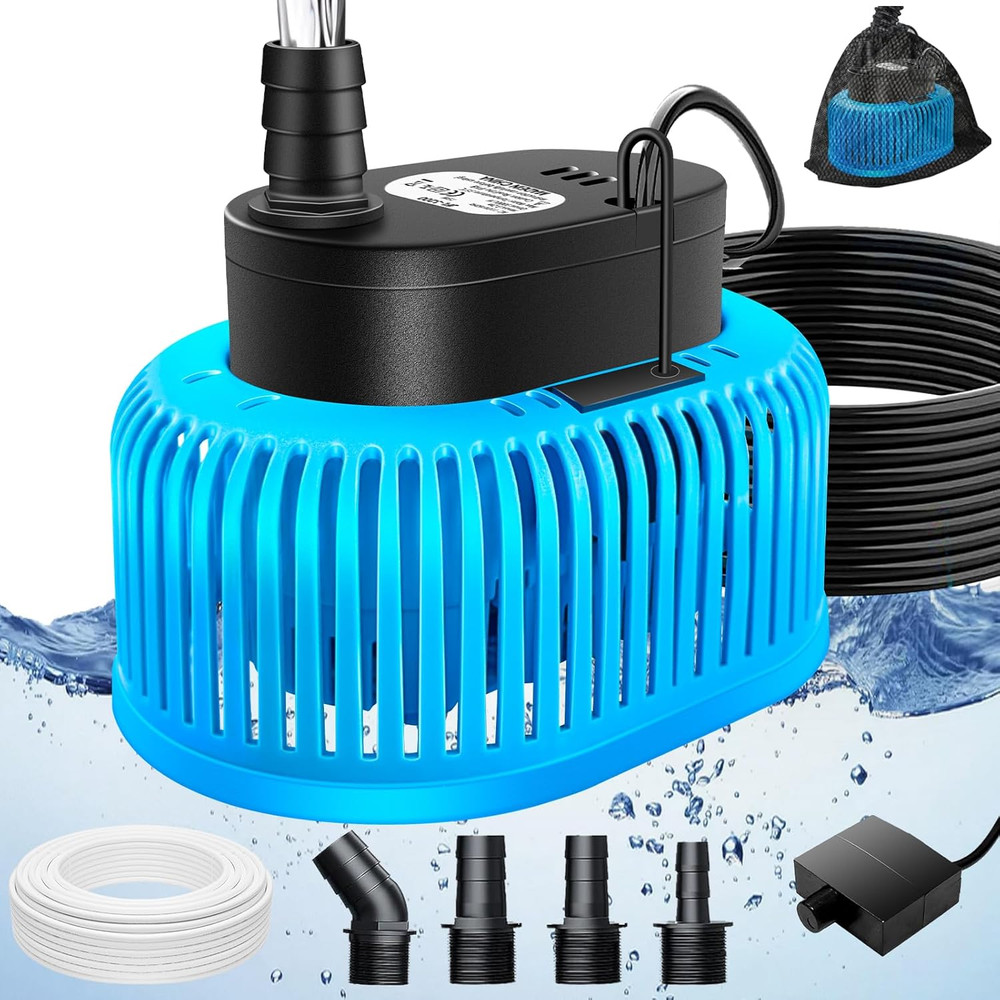 Pool Cover Pump above Ground, Automatic Water Sensor, Sump Pump for Pool Drainin