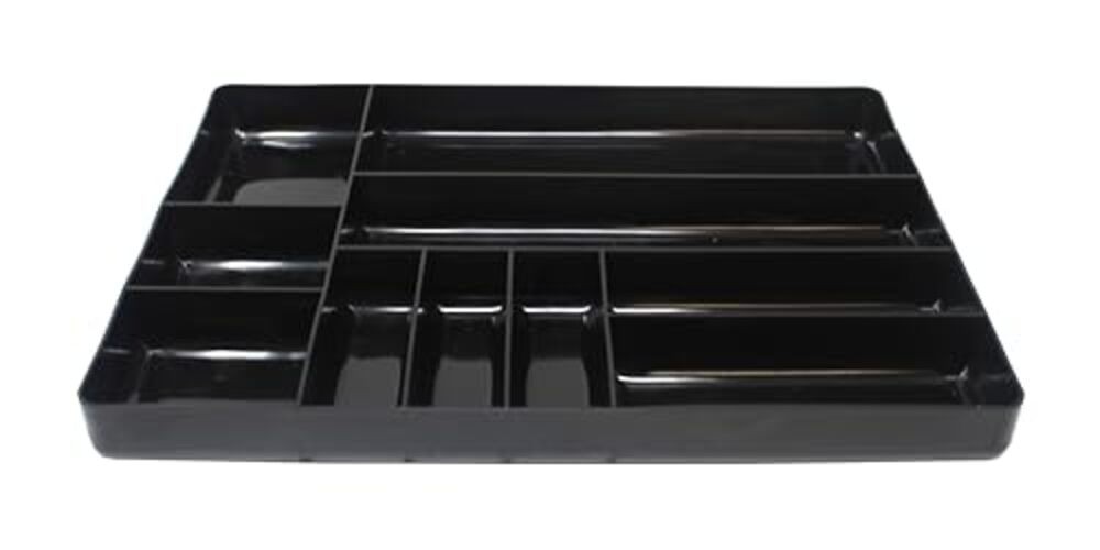Black Stackable Lightweight0 Compartment Organizer Tray () 1