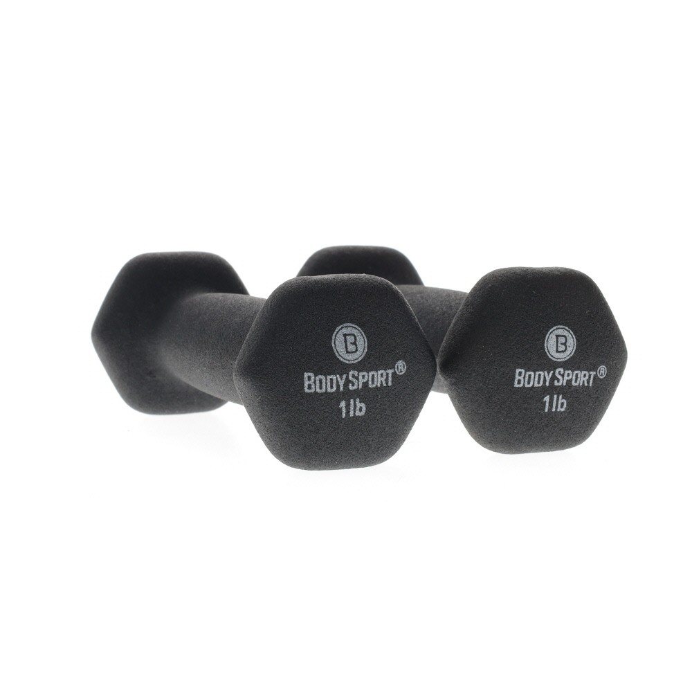 Body Sport Neoprene Dumbbell Weight - Latex-Free, Strength Training Equipment