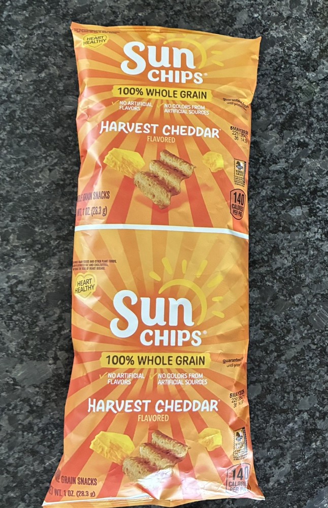 Sun Chips Conjoined Double Bag Bad Error, Rare.