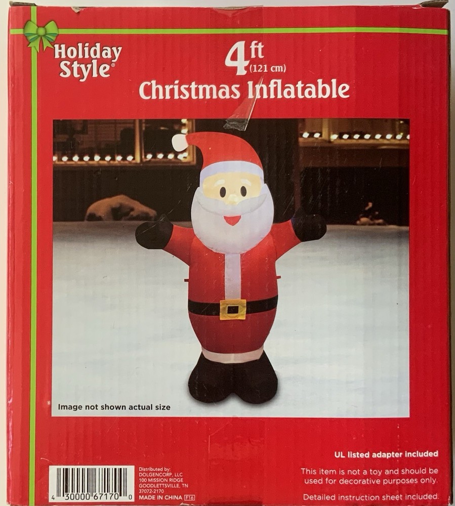 Christmas Inflatable Santa 4ft