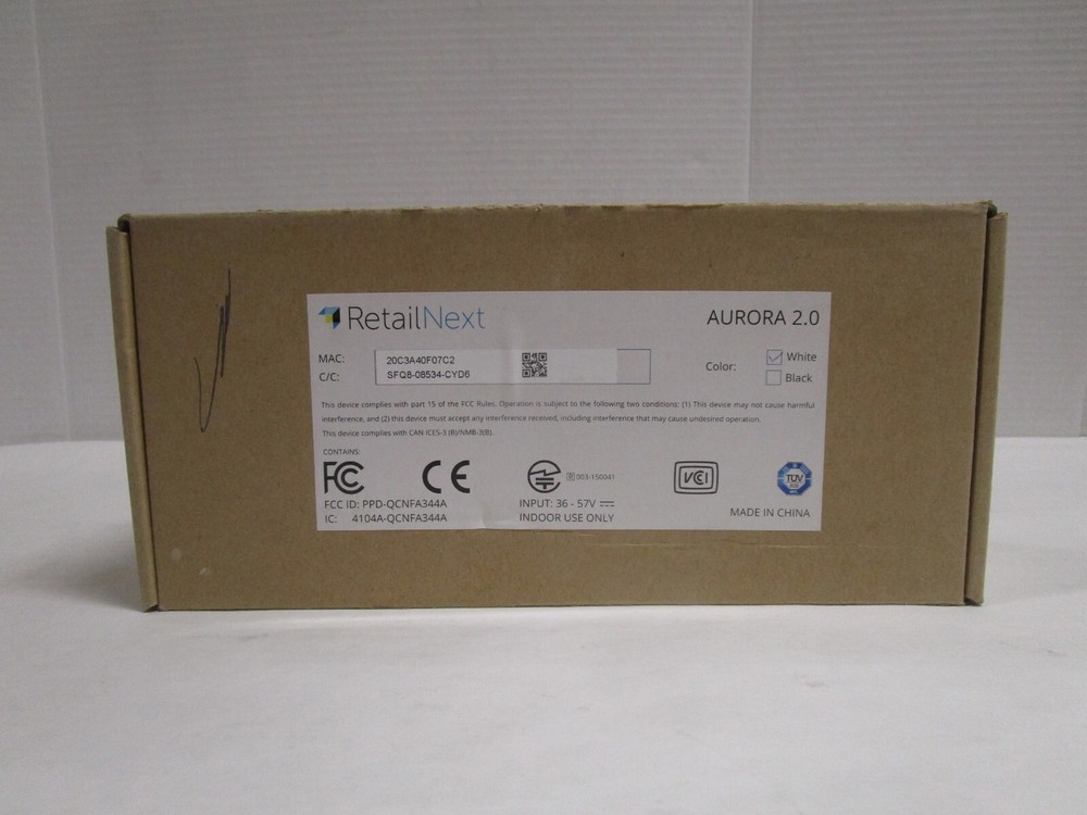 RETAIL NEXT AURORA 2.0 COMPREHENSIVE IN-STORE ANALYTICS CAMERA SHIPS FREE