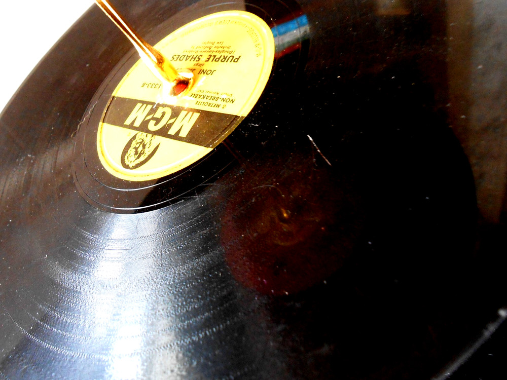 Vinyl Record Cupcake Stand-Lot# 35