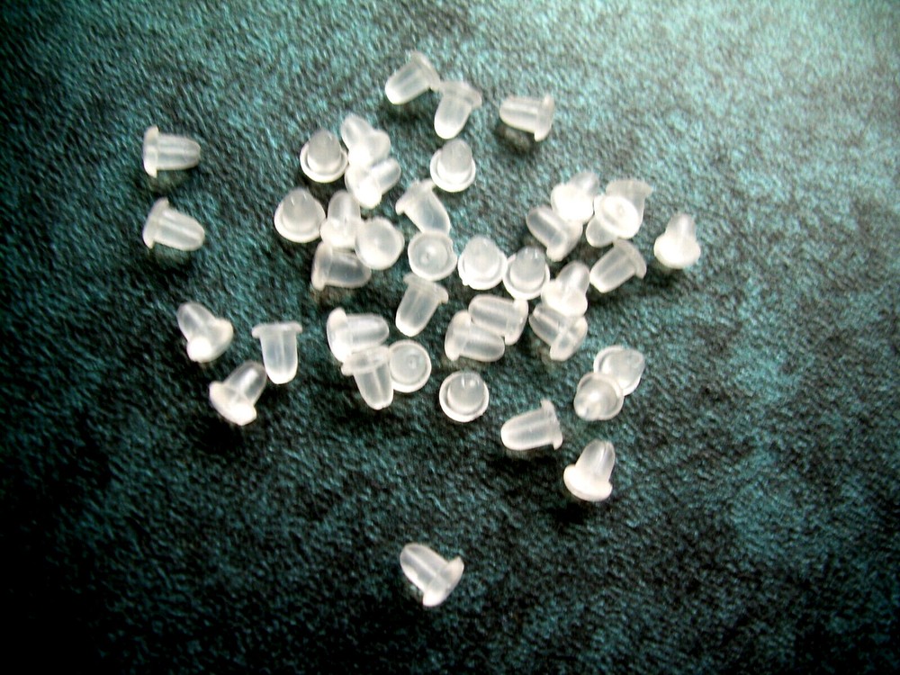 24 pc Earring Soft Backs Stoppers Replacement for Studs or Secure Hook Earring