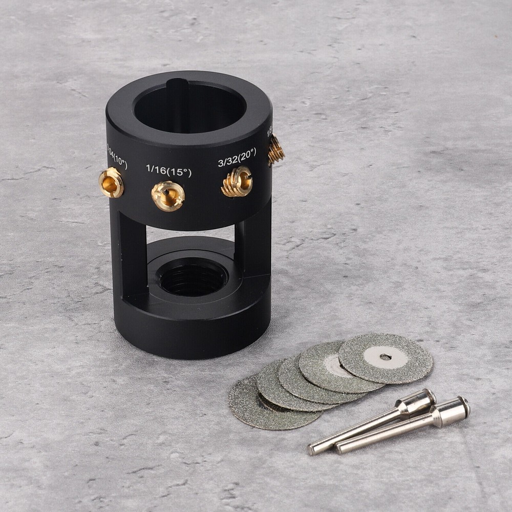 TIG Welding Tungsten Sharpener Grinder Multi-Angle & 4 Guides Offsets Head Tool