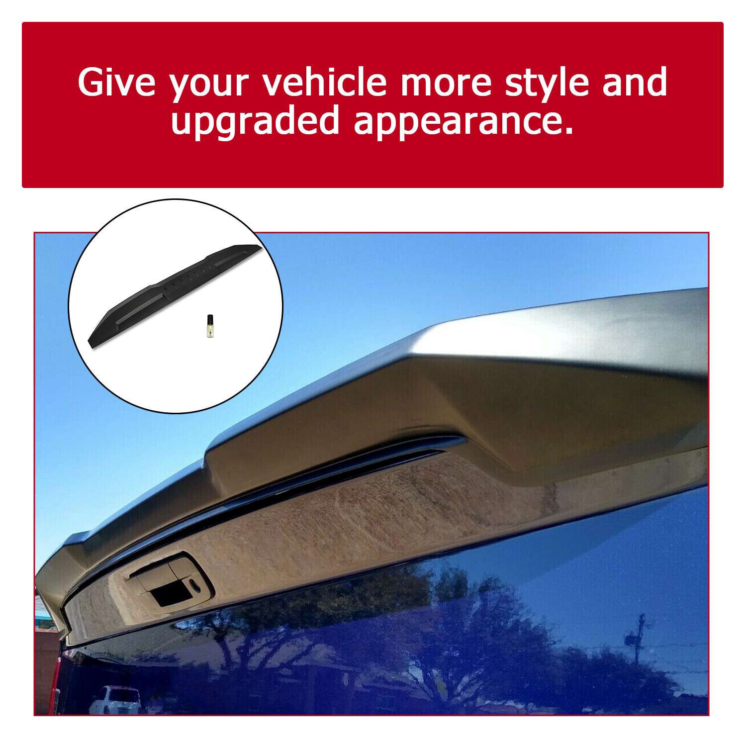 HECASA For 2009-2021 Dodge Ram 1500 2500 3500 Truck Tailgate Spoiler Cover