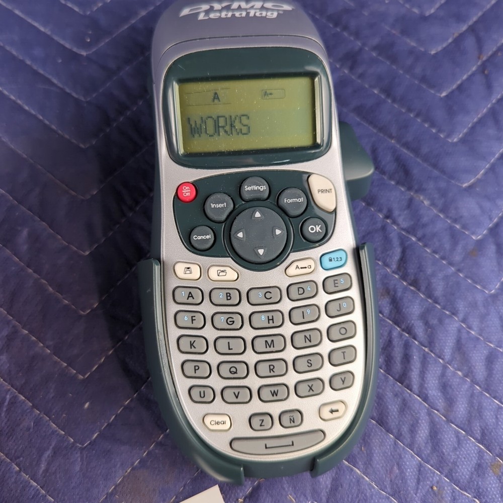 DYMO LetraTag Handheld Electronic Label Maker Thermal Printer Tested Works Great