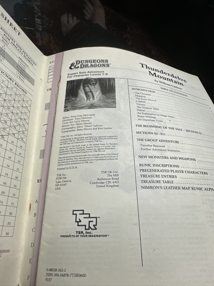 TSR Basic D&D Thunderdelve Mountain Fair+
