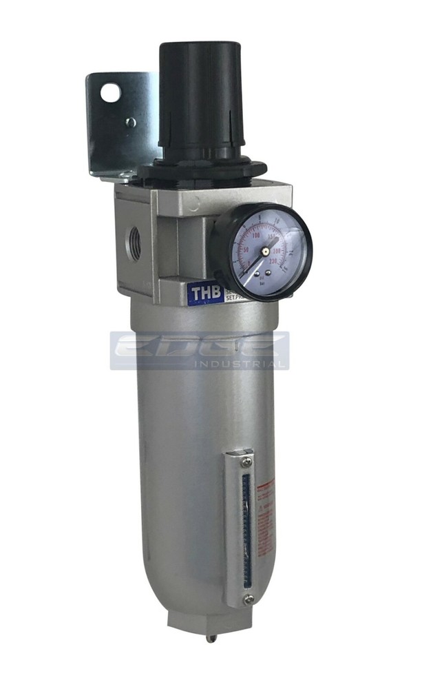 1" INDUSTRIAL GRADE HIGH FLOW PARTICULATE FILTER WATER TRAP PRESSURE REGULATOR