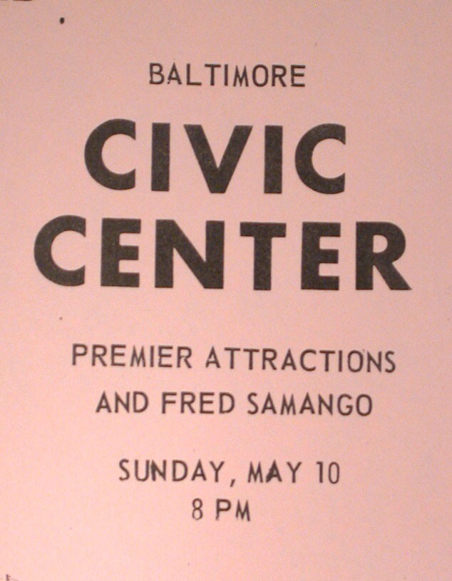 1970 Jim Morrison The Doors Live Concert Original Handbill Flyer Mini-Poster