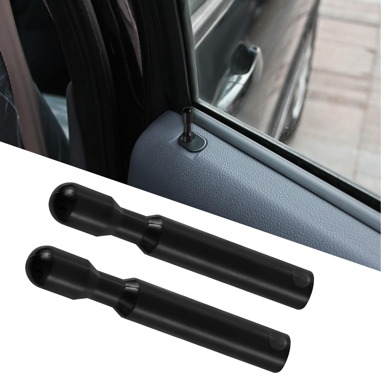 QZTYTY 2PCS Car Door Lock Knobs, Pins, FODZ-5421850-A Black