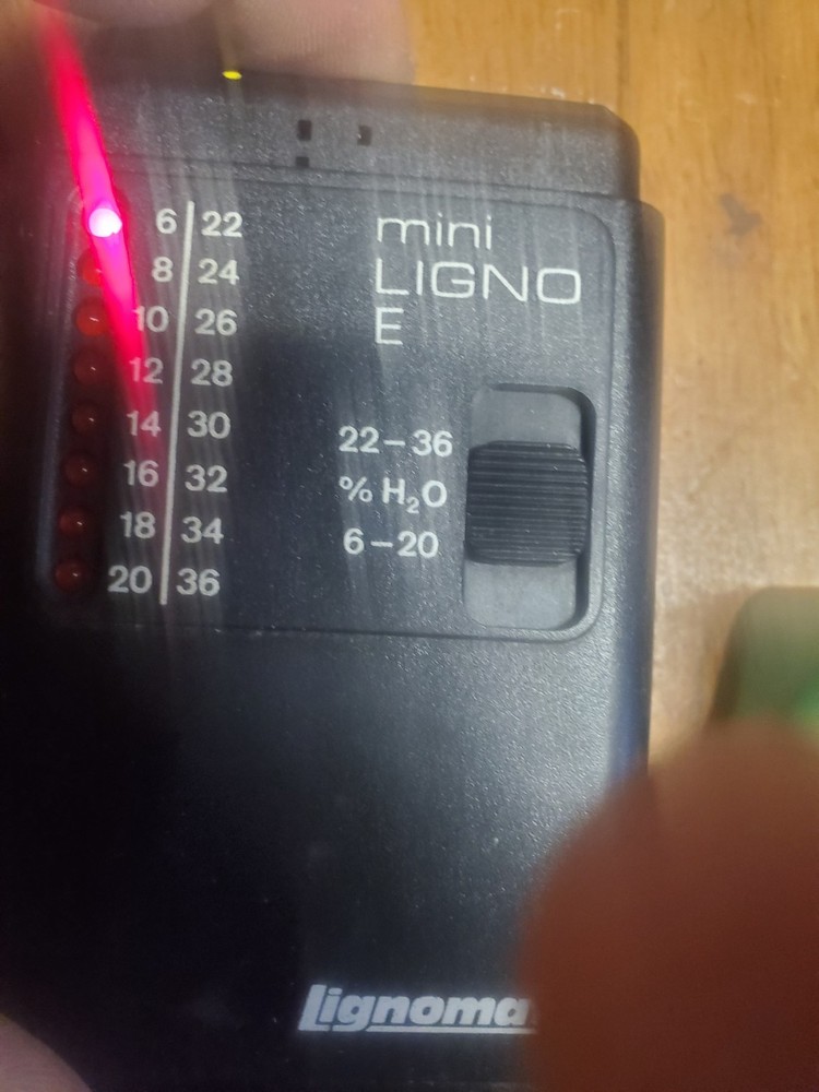Mini-Ligno pin type moisture meter Lignomat Case Made It Germany