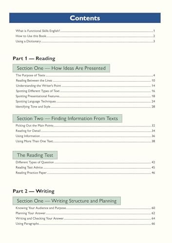 Functional Skills English: Edexcel Level 2 - Study & Test Practice