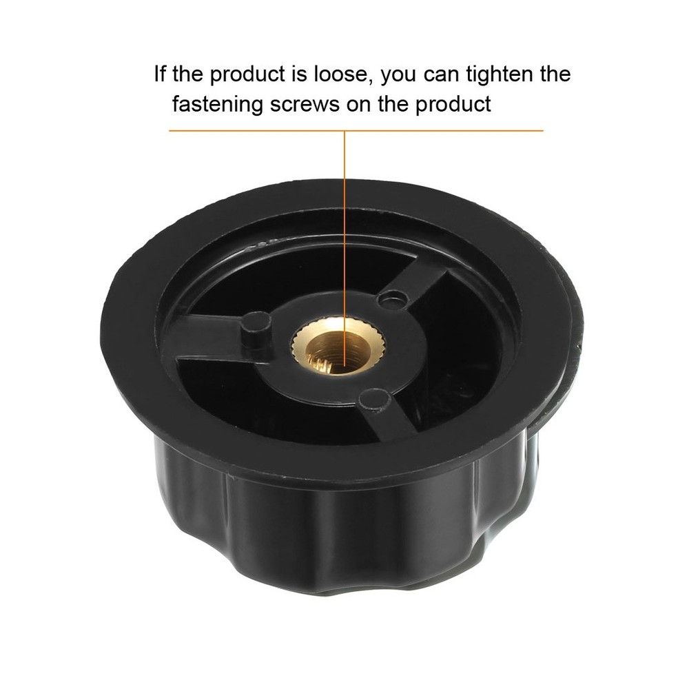 Top Potentiometer Volume Control Rotary Knobs Silver Tone 45x19mm