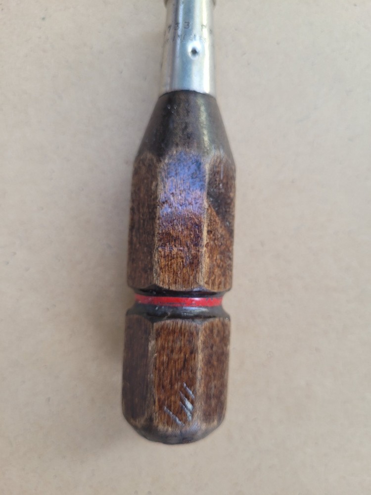 Proto 9733 Wood Handled Slotted Flat Tip Screwdriver .